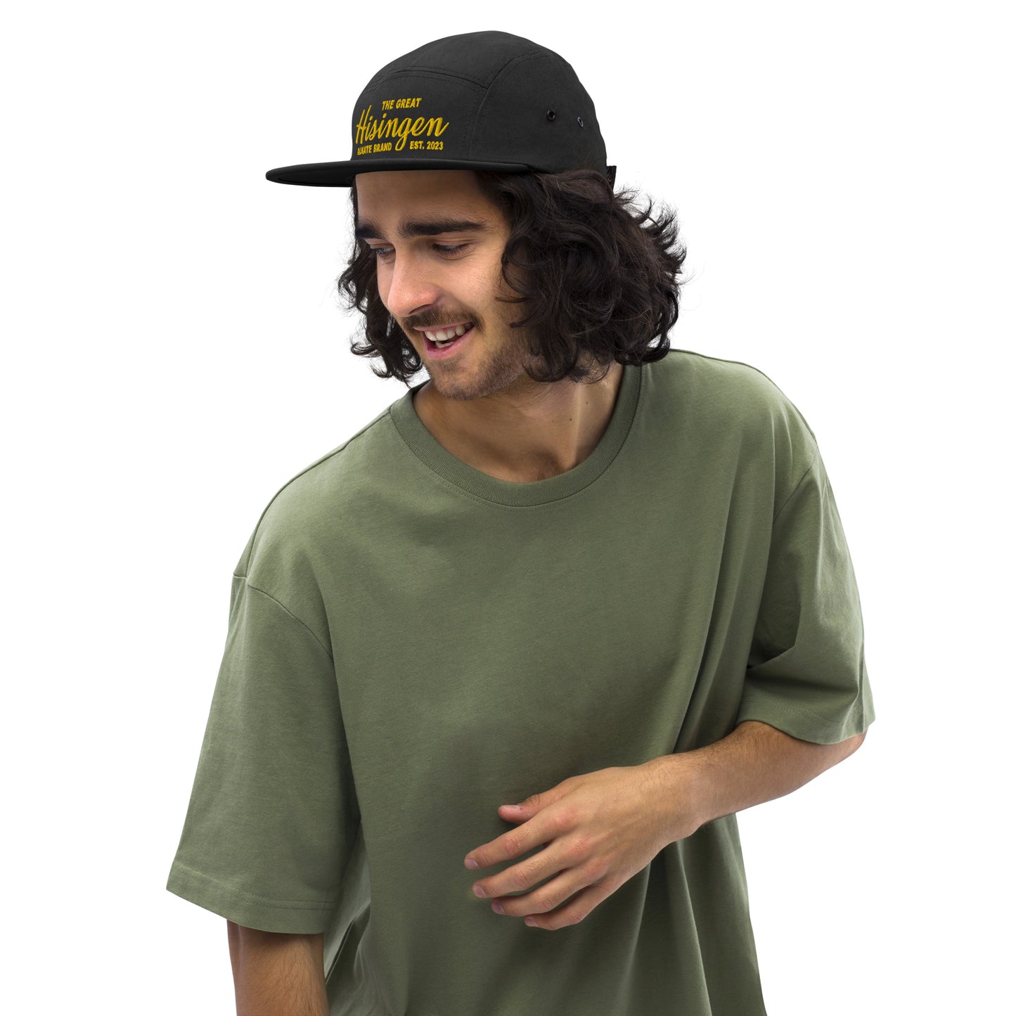 Five Panel Cap - Hisingen, Gul Brodyr