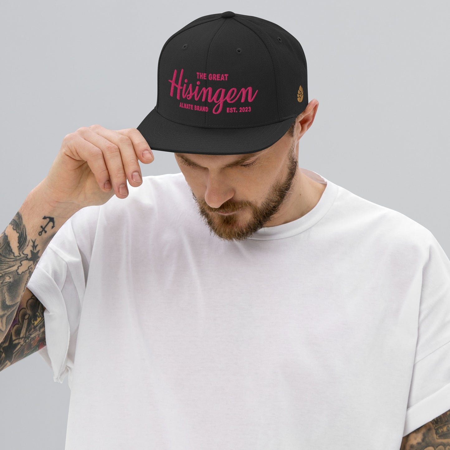 Snapback Flat - Hisingen, Rosa Brodyr