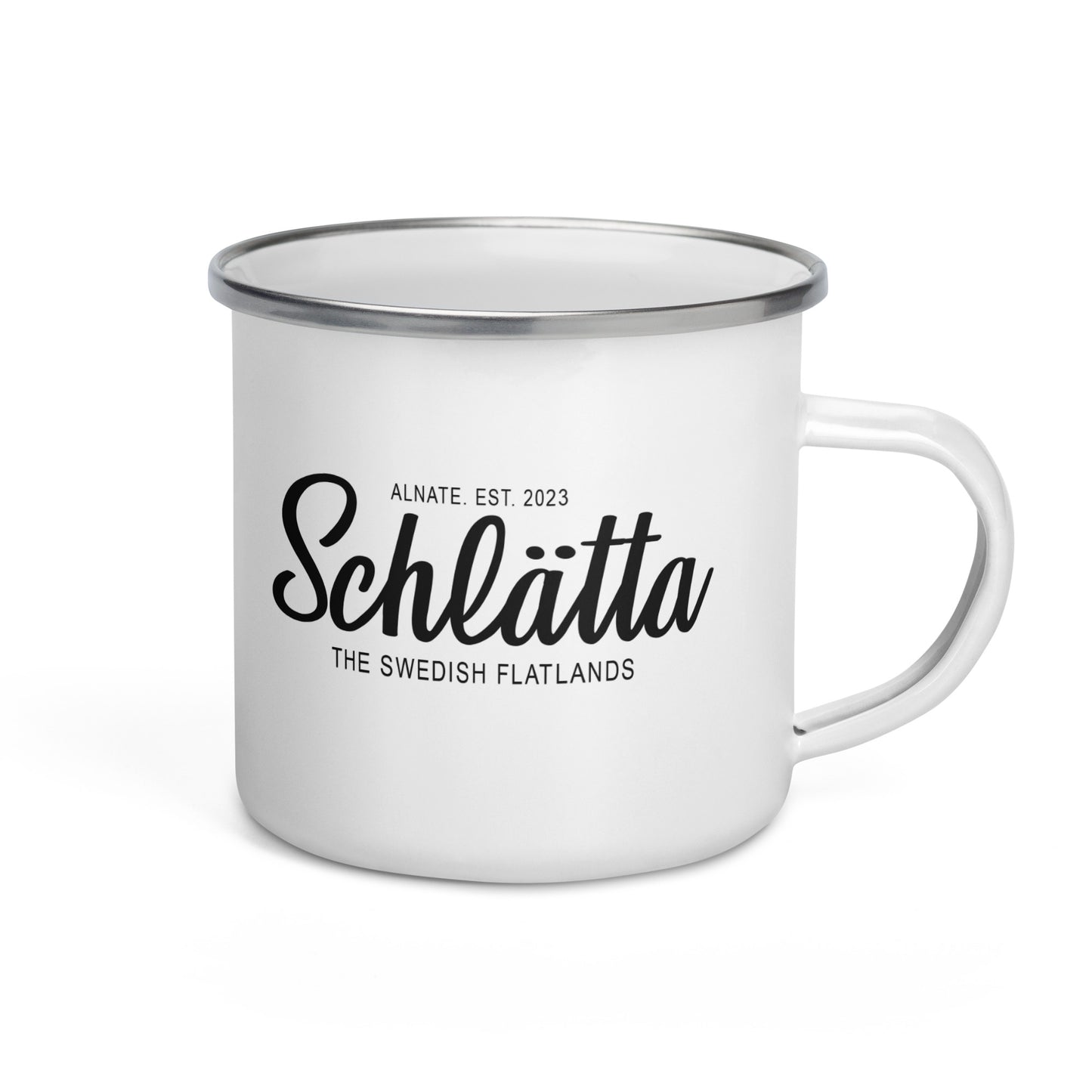 Emaljerad Mugg - Hälta hälta / Schlätta