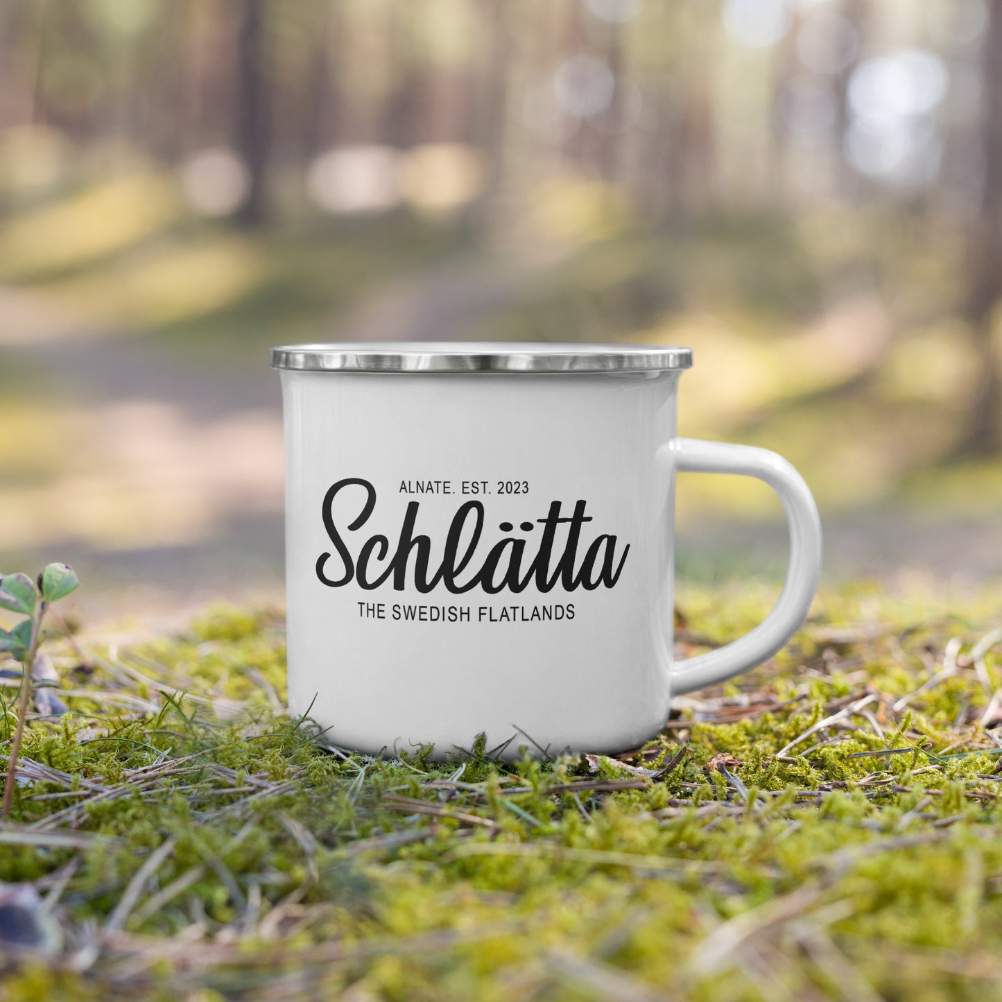 Emaljerad Mugg - Hälta hälta / Schlätta