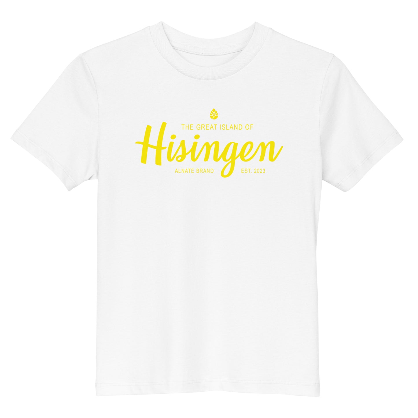 T-shirt barn - Hisingen, Gult Tryck