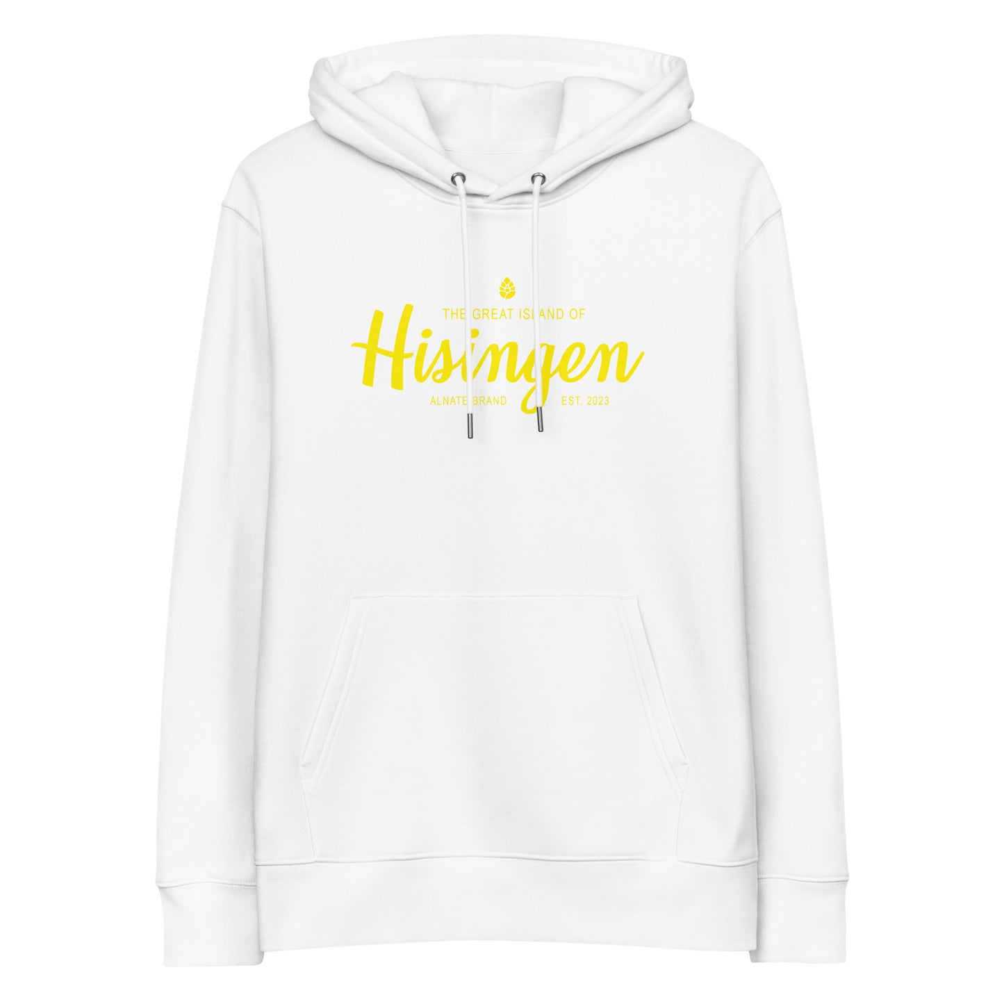 Hoodie - Hisingen, Gult Tryck