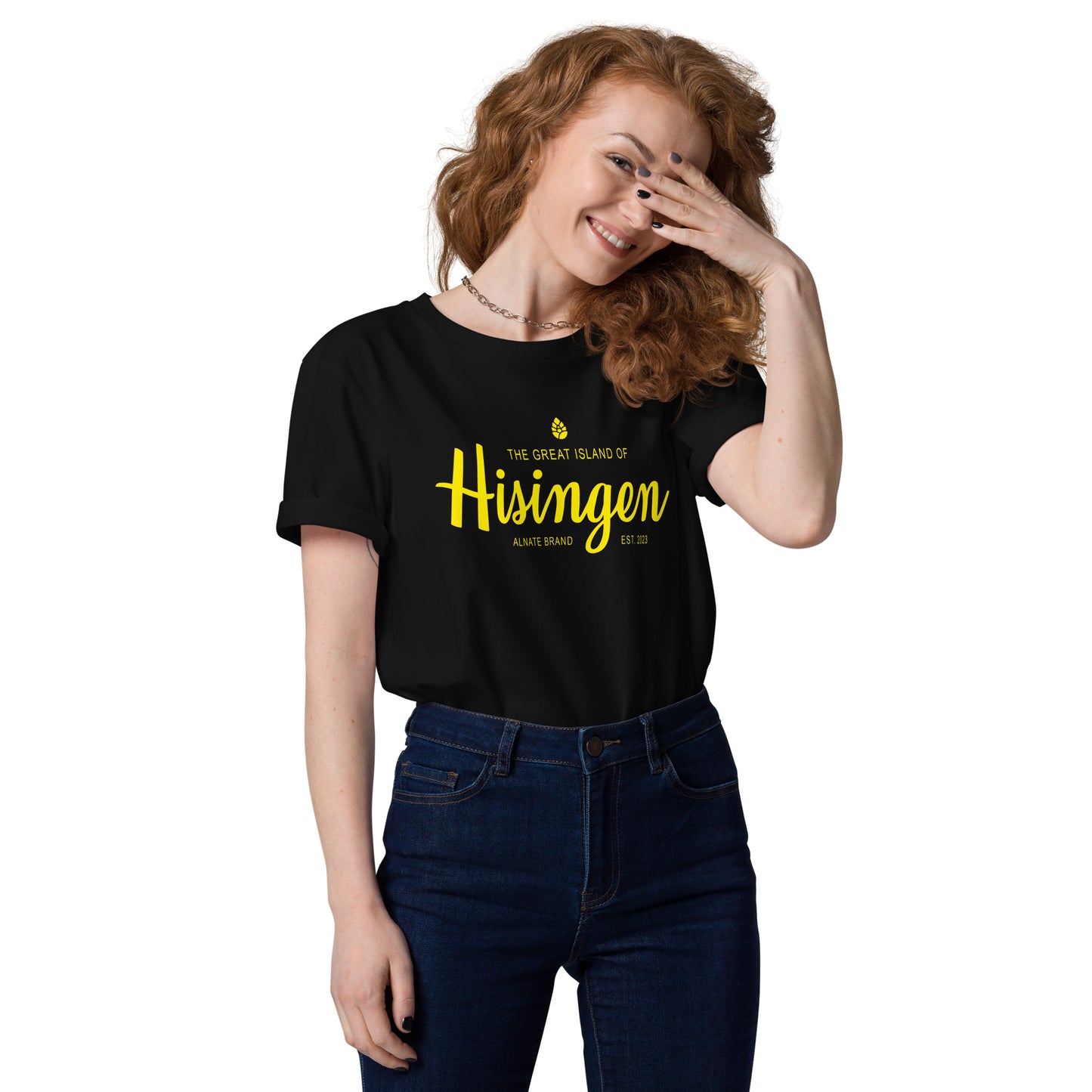T-shirt - Hisingen, Gult Tryck