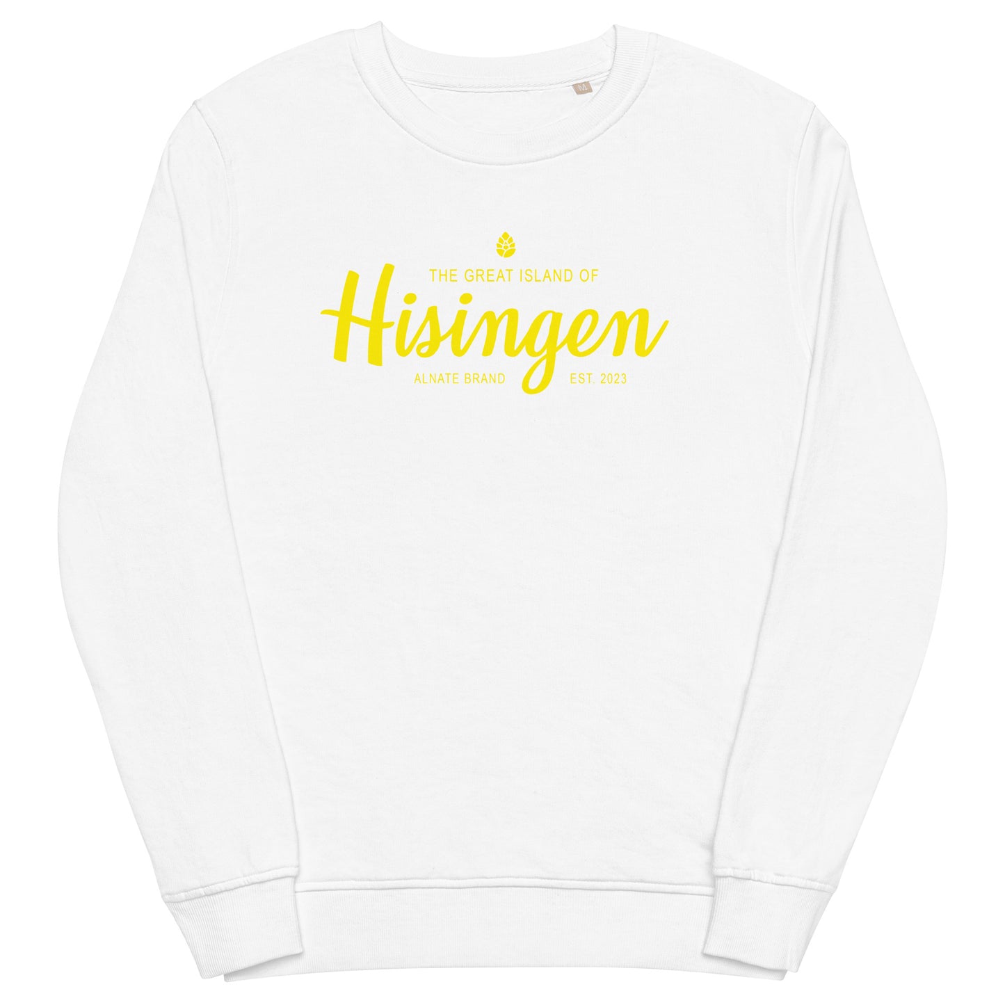 Sweatshirt - Hisingen, Gult Tryck