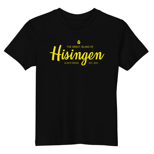 T-shirt barn - Hisingen, Gult Tryck